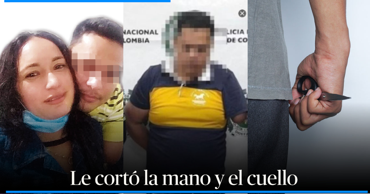 Con Unas Tijeras Hombre Mat A Su Mujer Delante De Su Beb Triste